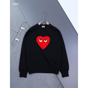 [COMME des GARCONS] 꼼데가르송 하트로고 베이직 라운드 맨투맨
