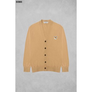 [MAISON KITSUNE] 메종키츠네 폭스 헤드 패치 클래식 브이넥 가디건