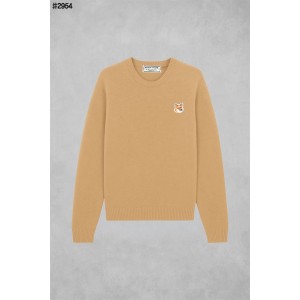 [MAISON KITSUNE] 메종키츠네 폭스 헤드 패치 클래식 니트 풀오버