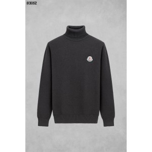 [MONCLER] 몽클레어 와펜 패치 와플 터틀넥 니트 풀오버
