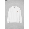 [MAISON KITSUNE] 메종키츠네 폭스 헤드 패치 기모 라운드 맨투맨 티셔츠