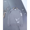 [THOM BROWNE] 톰브라운 인타르시아 4바 라운드 니트