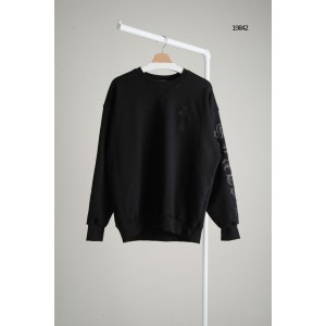 [Chrome Hearts] 크롬하츠 홀스슈 블랙 크로스 모티프 스웻셔츠