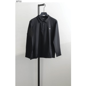 엠포리오아르마니 [Emporio Armani] Emporio Armani 로고 프린트 긴소매 폴로 셔츠 신상입고