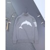 [THOM BROWNE] 톰브라운 밀라노 사선 4바 폴라넥 스웨터