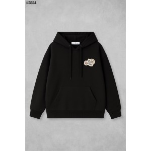 [MONCLER] 몽클레어 기모 더블 로고 패치 후드 티셔츠