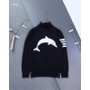 [THOM BROWNE] 톰브라운 밀라노 사선 4바 폴라넥 스웨터