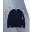 [THOM BROWNE] 톰브라운 밀라노 사선 4바 라운드 니트
