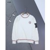 [THOM BROWNE] 톰브라운 사선 4바 헥터 라운드 니트