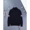 [THOM BROWNE] 톰브라운 RWB 암 밴드 져지 스티치 터틀넥 스웨터