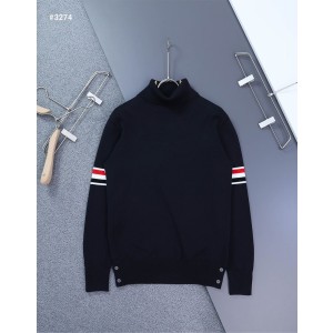 [THOM BROWNE] 톰브라운 RWB 암 밴드 져지 스티치 터틀넥 스웨터