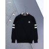 [MONCLER] 몽클레어 클래식 암로고 자수 라운드 니트