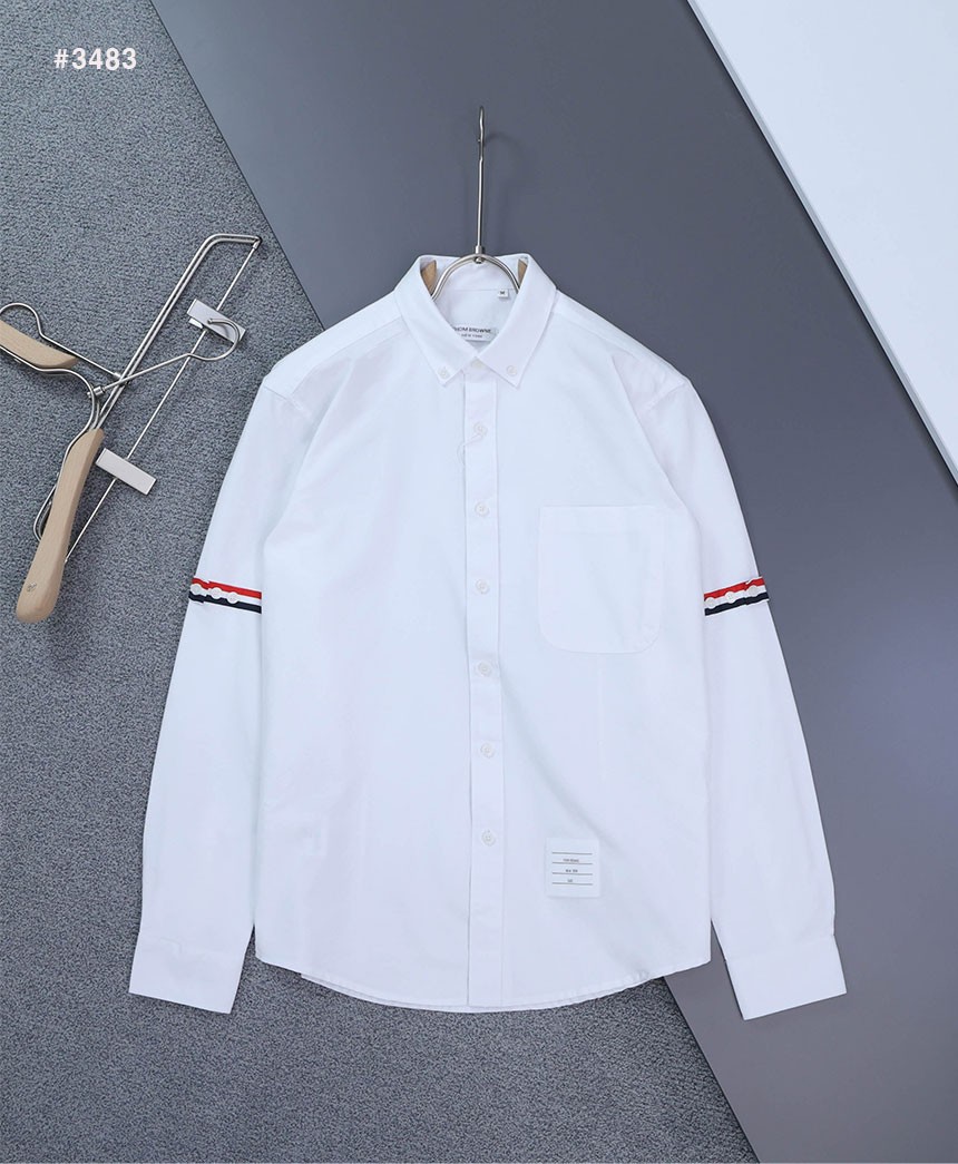 [THOM BROWNE] 톰브라운 포플린 암밴드 옥스포드 셔츠
