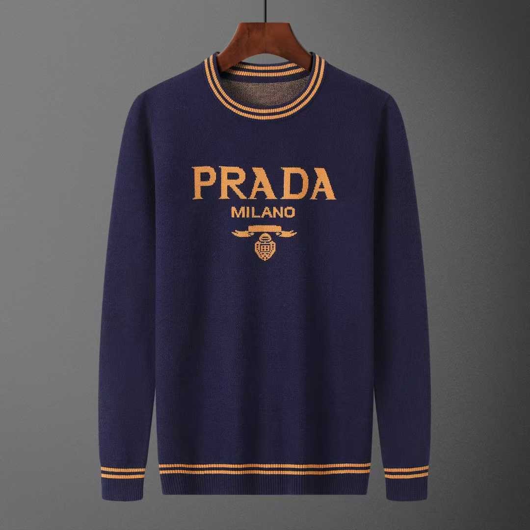 프라다 [ P*ADA ] 수입 인타르시아 로고 스웨터 입고