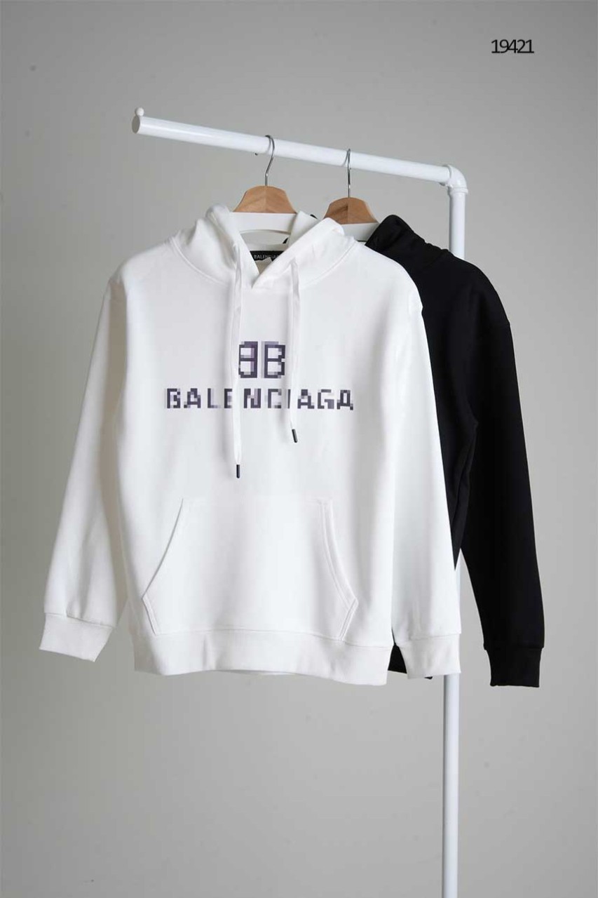 [BALENCIAGA] 발렌시아가 BB이니셜로고 후드 맨투맨