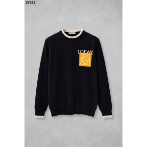 [LOEWE] 로에베 아나그램 자카드 페이크 포켓 울 블렌드 니트 풀오버