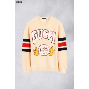 [GUCCI] 구찌 엠브로이더리 인터로킹 울 니트 풀오버