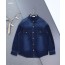 [MONCLER] 몽클레어 그레노블 레터링 로고 워싱 데님 셔츠