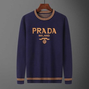 프라다 [ P*ADA ] 수입 인타르시아 로고 스웨터 입고