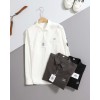 시피컴퍼니 [ C.P ]  렌즈 솔리드 컬러 셔츠 입고
