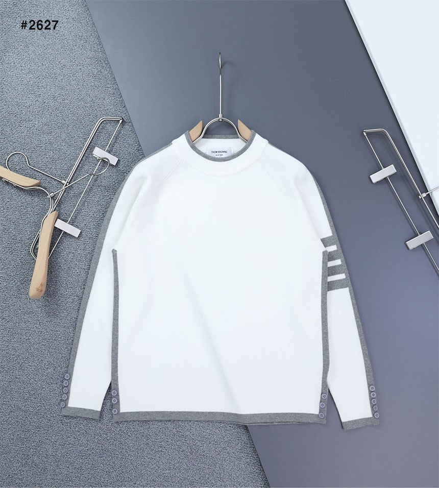 [THOM BROWNE] 톰브라운 밀라노 4바 클래식 라운드 니트