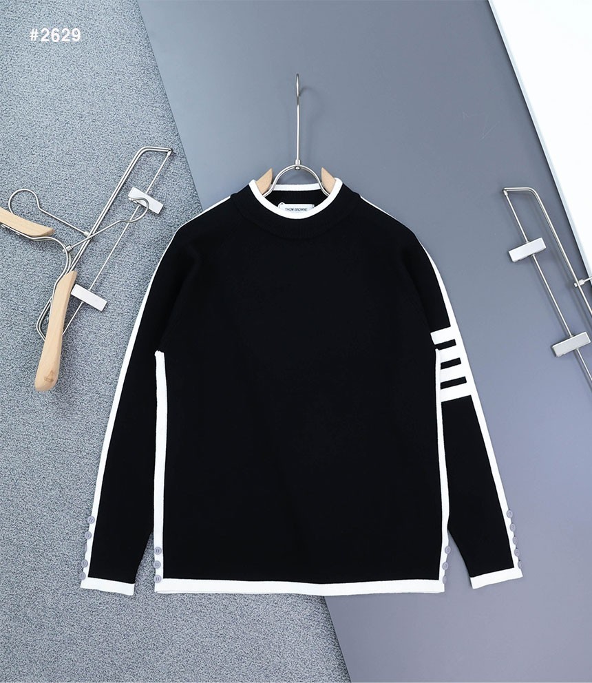 [THOM BROWNE] 톰브라운 밀라노 4바 클래식 라운드 니트