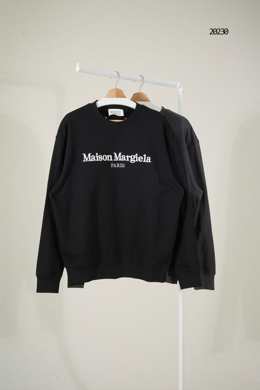 [Maison Margiela] 메종마르지엘라 자수 로고 후면 넘버링 맨투맨