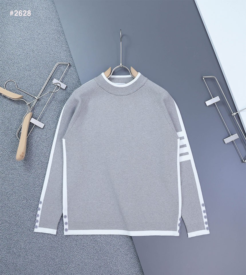[THOM BROWNE] 톰브라운 밀라노 4바 클래식 라운드 니트