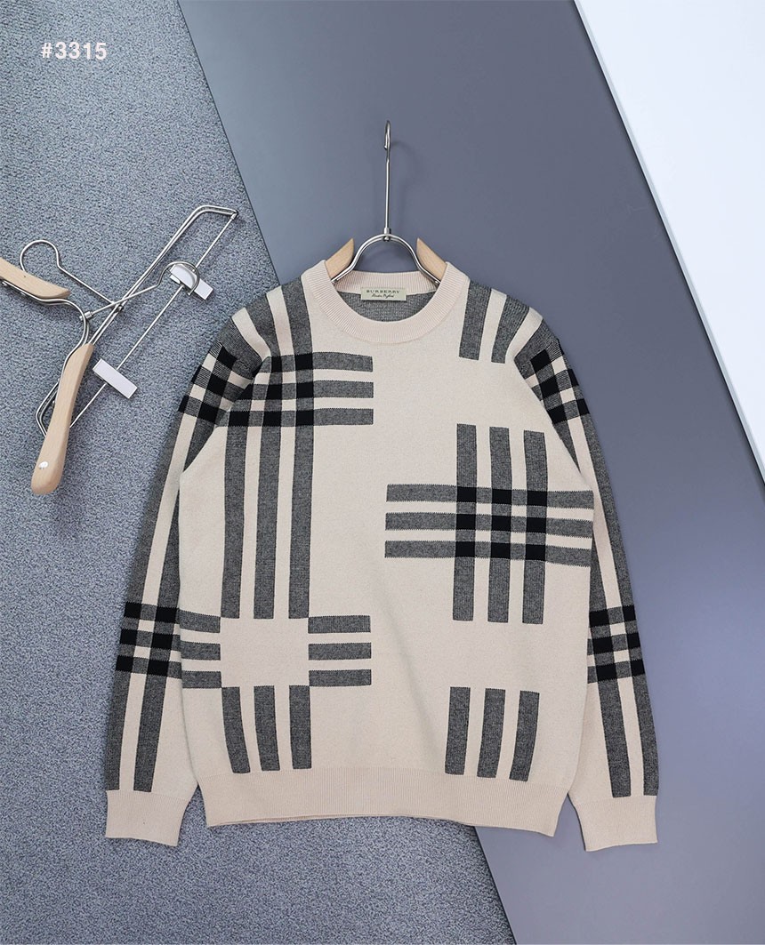 [BURBERRY] 버버리 클래식 체크 라운드 스웨터