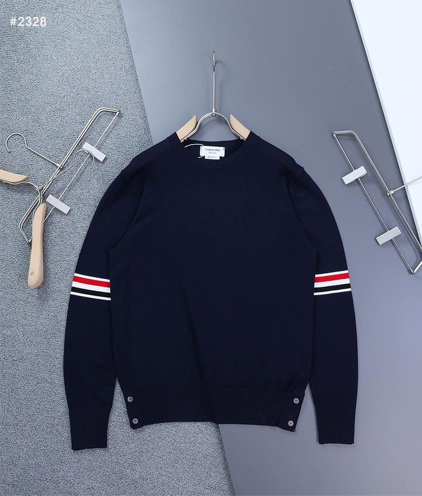 [THOM BROWNE] 톰브라운 밀라노 암밴드 라운드 니트