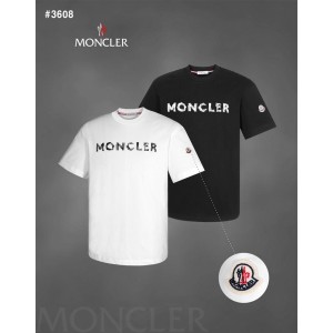 [MONCLER] 몽클레어 로고 프린트 라운드 티셔츠