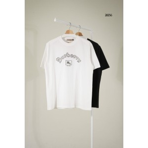 [BURBERRY] 버버리 고딕 로고 코튼 반팔 티셔츠