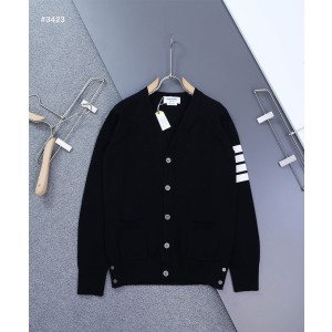 [THOM BROWNE] 톰브라운 밀라노 사선완장 브이넥 가디건