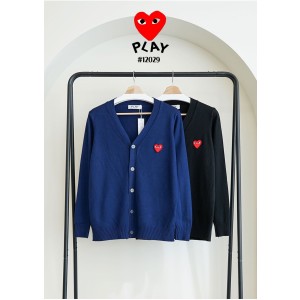[Comme des Garcons] 꼼데가르송 빅레드하트 로고 브이넥 니트 가디건