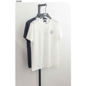 조르지오아르마니 [Giorgio Armani] 메쉬 로고 자수 반팔 티셔츠 신상입고