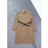 [BURBERRY] 버버리 체크카라 벨티드 원피스