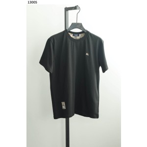 버버리 [BURBERRY] 남성 체크 트리밍 코튼 티셔츠 신상입고
