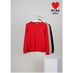 [Comme des Garcons] 꼼데가르송 남여공용 하트로고 크루넥 풀오버니트