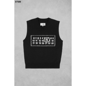 [Maison Margiela] 메종마르지엘라 MM6 뉴메릭 자카드 니트 베스트