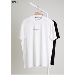 [Maison Margiela] 메종마르지엘라 레드 레터링 로고 코튼 반팔 티셔츠