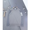 [THOM BROWNE] 톰브라운 밀라노 4바 투톤 라운드 니트