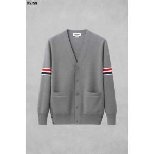 [THOM BROWNE] 톰브라운 RWB 암밴드 파인 메리노 울 브이넥 가디건