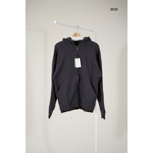 [BALENCIAGA] 발렌시아가 프린트 백 로고 투웨이 후드 집업 자켓