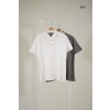 [BRUNELLO CUCINELLI] 브루넬로 쿠치넬리 자수 로고 베이직 카라 반팔 티셔츠