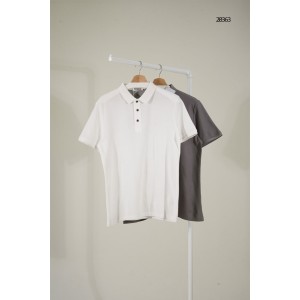 [BRUNELLO CUCINELLI] 브루넬로 쿠치넬리 자수 로고 베이직 카라 반팔 티셔츠