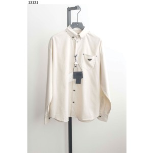 프라다 [PRADA] 샴브레이 셔츠 내츄럴 신상입고