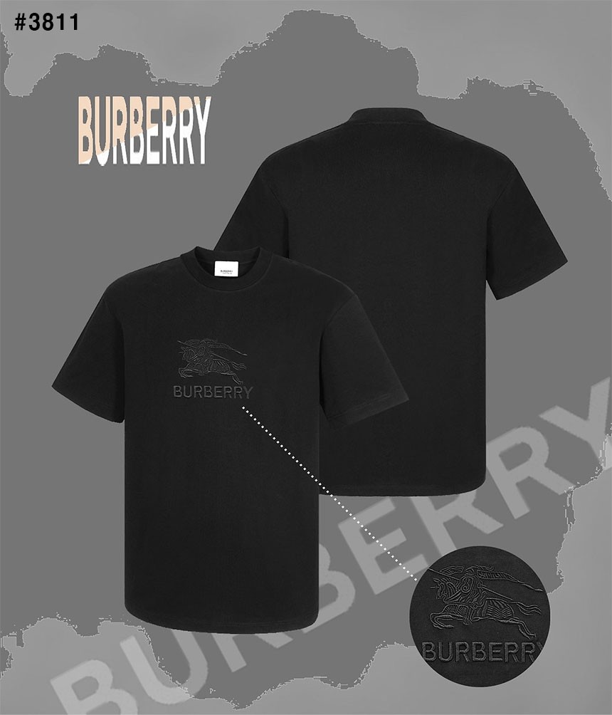 [BURBERRY] 버버리 나이트 로고자수 라운드 오버핏