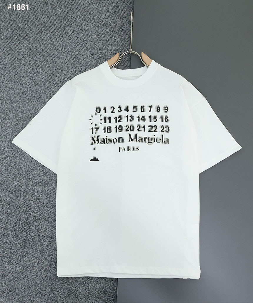 [Maison Margiela] 메종마르지엘라 모자이크 넘버 반팔 티셔츠