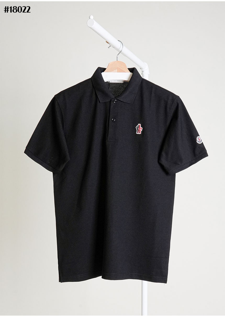 [MONCLER] 몽클레어 그레노블 로고 패치 코튼 폴로 셔츠