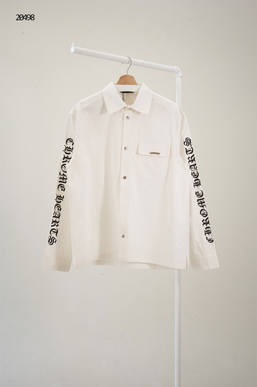 [Chrome Hearts] 크롬하츠 암 레터링 포인트 버튼 셔츠